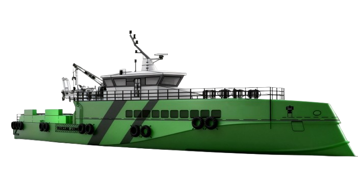 45M HYBRID FAST CREW BOAT